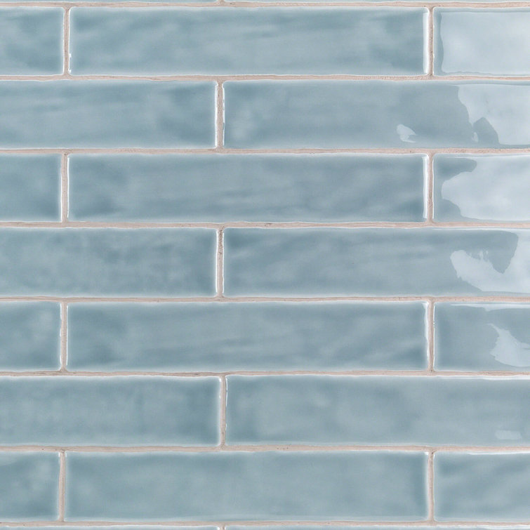 Brookline Light Blue 2" x 10" Polished Ceramic Subway Wall Tile