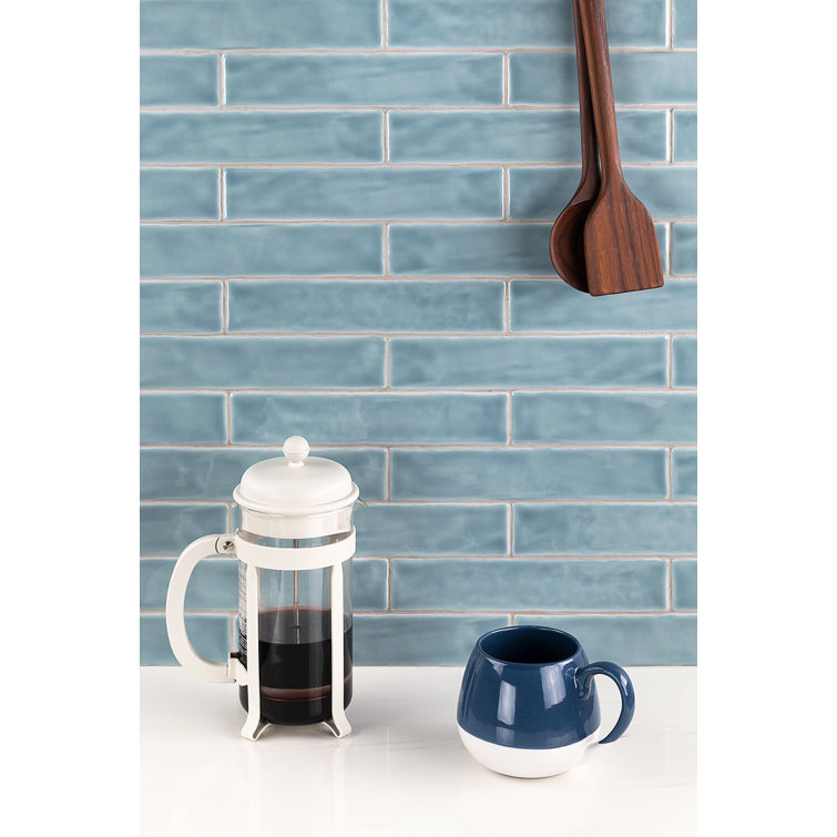 Brookline Light Blue 2" x 10" Polished Ceramic Subway Wall Tile