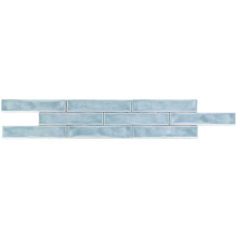 Brookline Light Blue 2" x 10" Polished Ceramic Subway Wall Tile