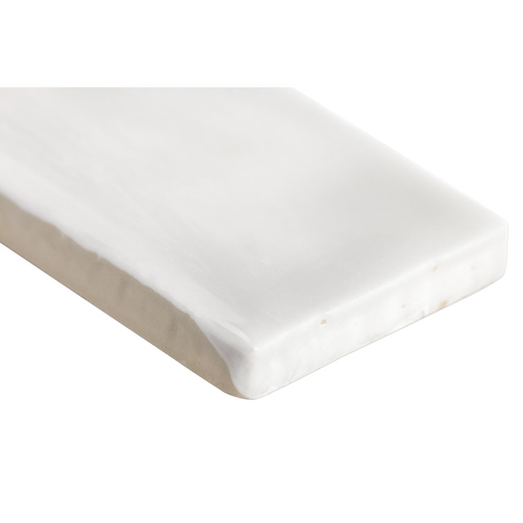 Brookline Polished Gray 2" x 10" Ceramic Subway Wall Tile