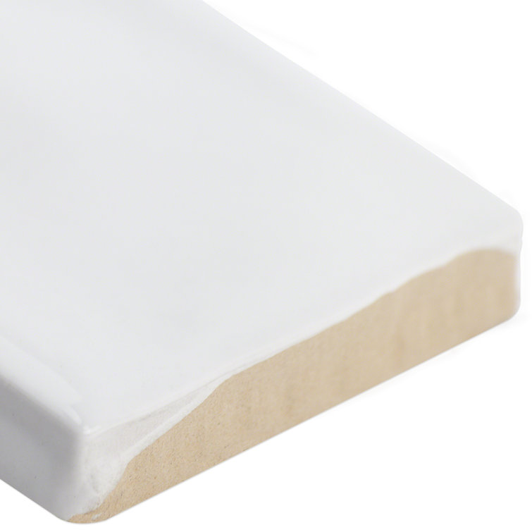 Brookline White 2" x 10" Polished Ceramic Subway Wall Tile