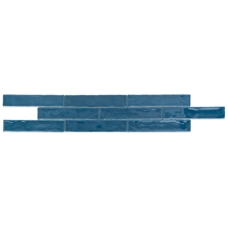 Brookline Teal 2x10 Polished Ceramic Subway Wall Tile