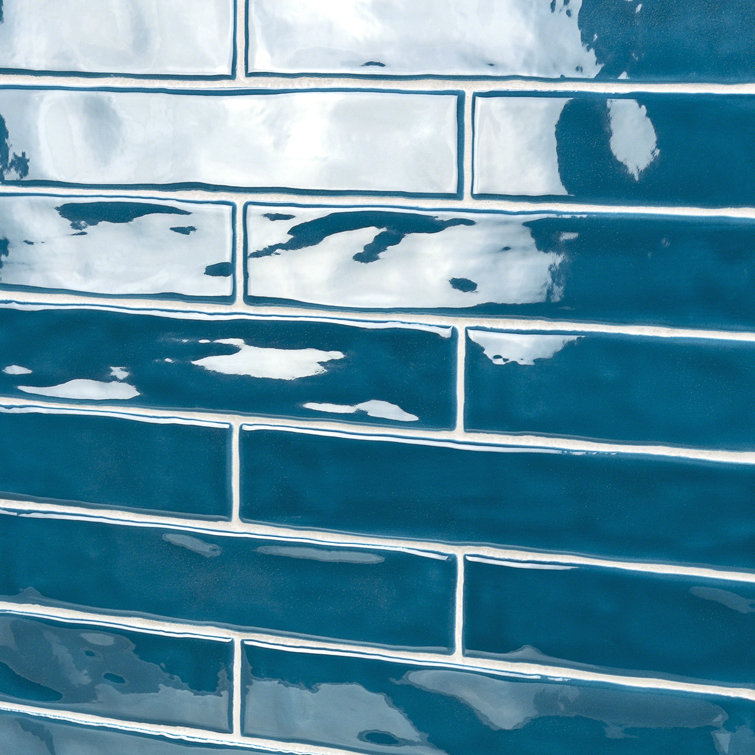 Brookline Teal 2x10 Polished Ceramic Subway Wall Tile