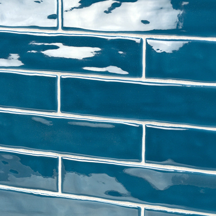 Brookline Teal 2x10 Polished Ceramic Subway Wall Tile