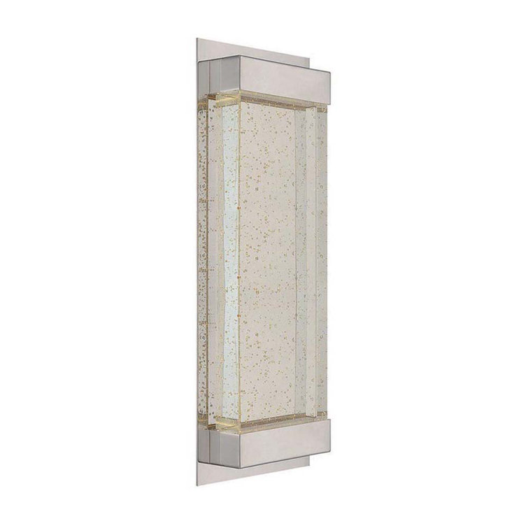 Mythical 18" Polished Nickel LED Wall Sconce with Dimmable Crystal