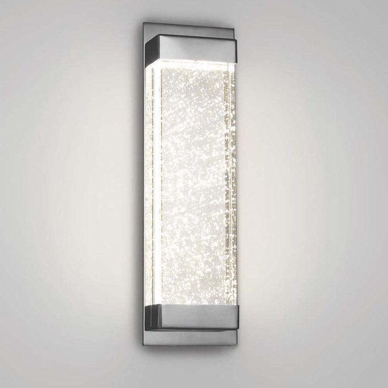 Mythical 18" Polished Nickel LED Wall Sconce with Dimmable Crystal