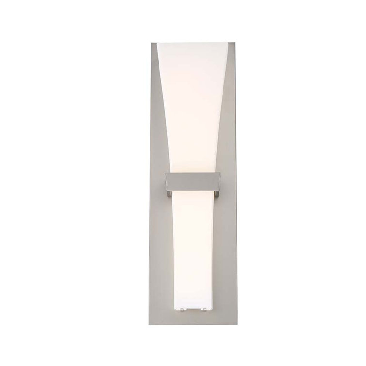 Prohibition Dimmable LED Wall Sconce in Satin Nickel