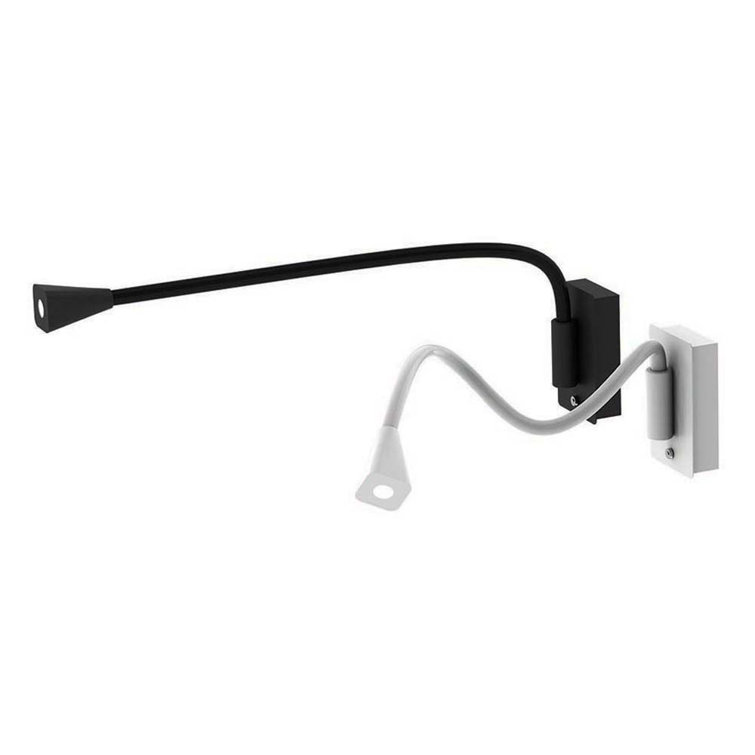 Stretch LED Black Swing Arm Wall Light with Dimmable Feature