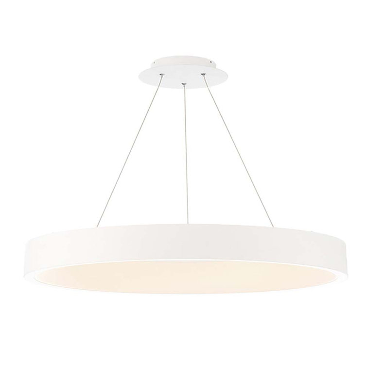 Corso White LED Drum Pendant with Energy Star Certification