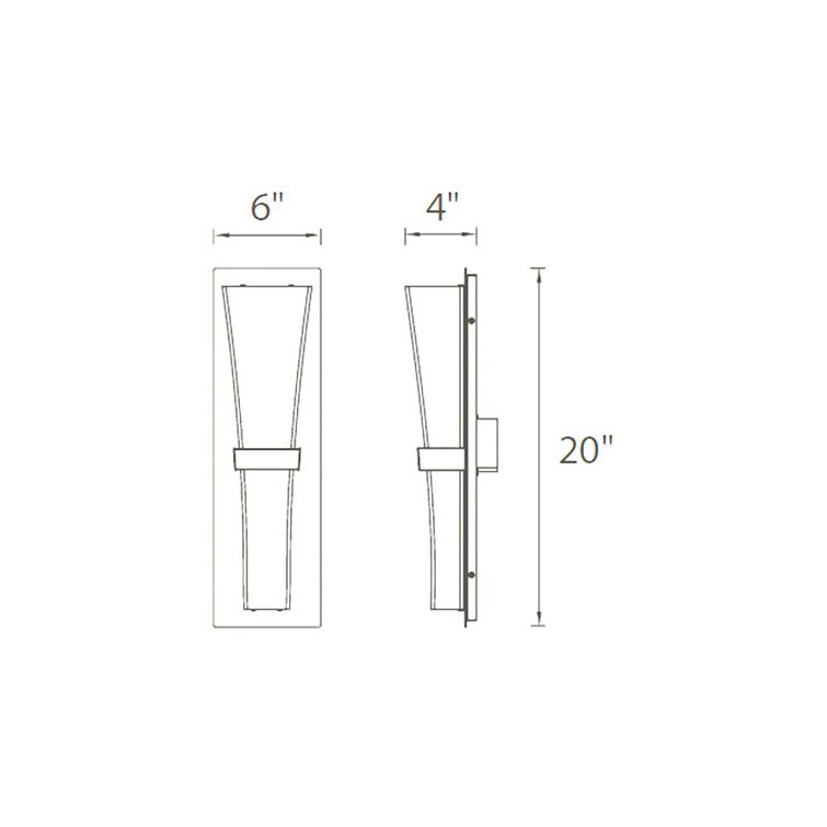 Prohibition Dimmable LED Wall Sconce in Satin Nickel