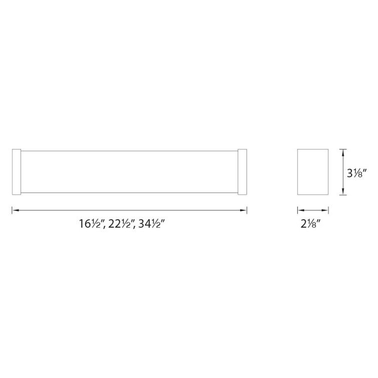 Svelte Brushed Nickel 16.5" LED Vanity Light