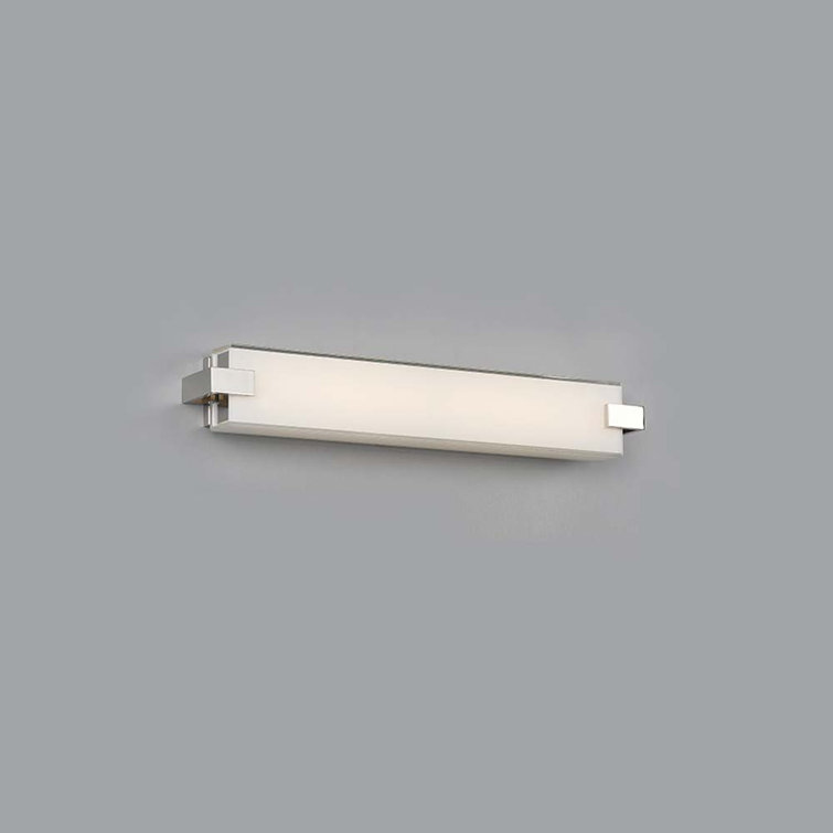 Ehrman 22" Polished Nickel Dimmable LED Bath Bar