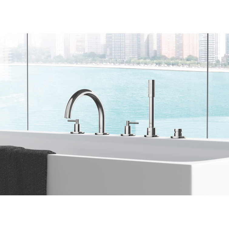 Elegant Brushed Nickel Widespread Bathroom Faucet with Chrome Finish