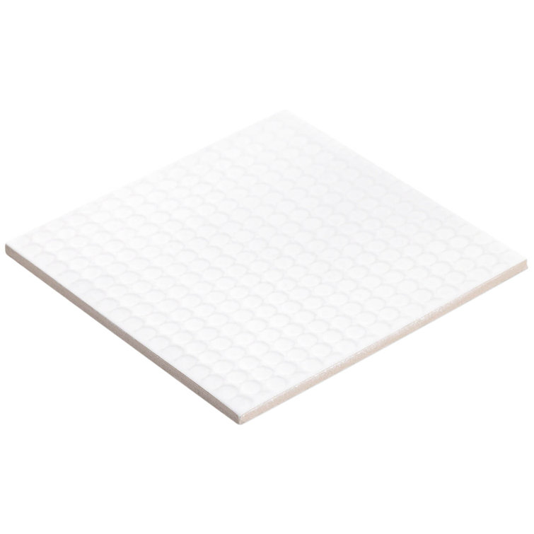 Eldorado White 6x6 Matte Porcelain Wall and Floor Tile