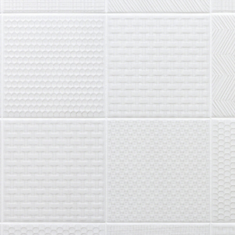 Eldorado White 6x6 Matte Porcelain Wall and Floor Tile