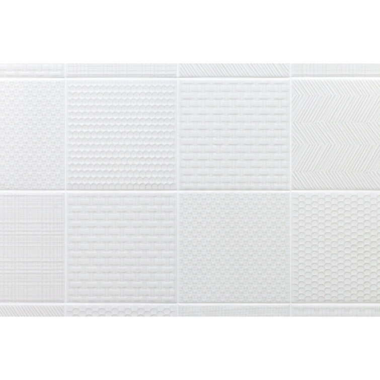 Eldorado White 6x6 Matte Porcelain Wall and Floor Tile