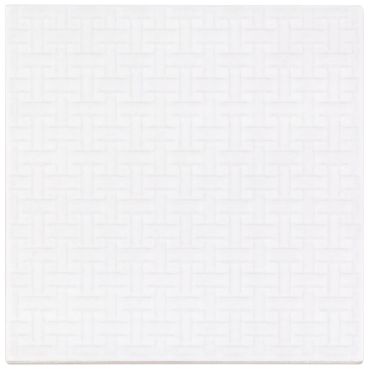 Eldorado White 6x6 Matte Porcelain Wall and Floor Tile