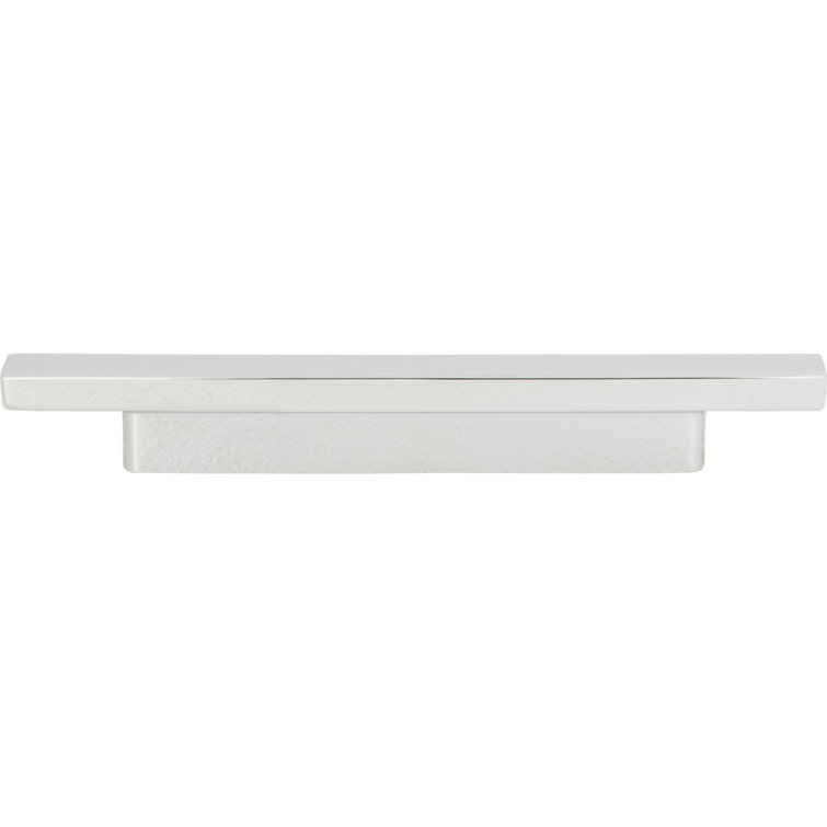 Modern Polished Chrome Bar Pull with Mounting Hardware
