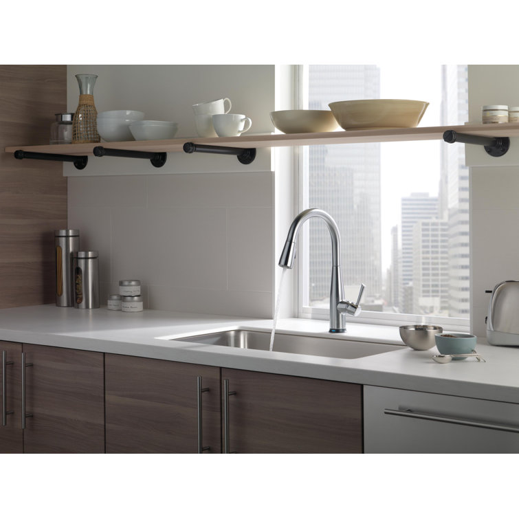 Stainless Steel Pull-Down Kitchen Faucet with Touch Technology