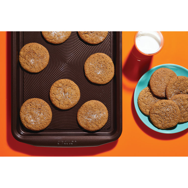 Chocolate Brown Nonstick Carbon Steel 17" x 11" Cookie Sheet