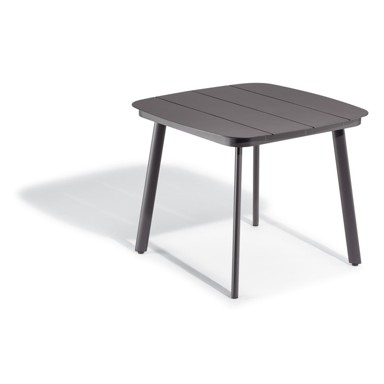 Eiland 38'' Square Powder Coated Aluminum Outdoor Dining Table