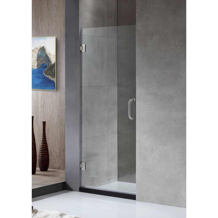 Fellow Series 24" x 72" Brushed Nickel Frameless Shower Door