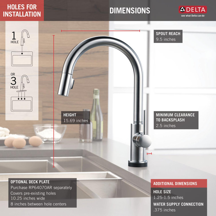 Stainless Steel Modern Pull-Down Kitchen Faucet with Spray