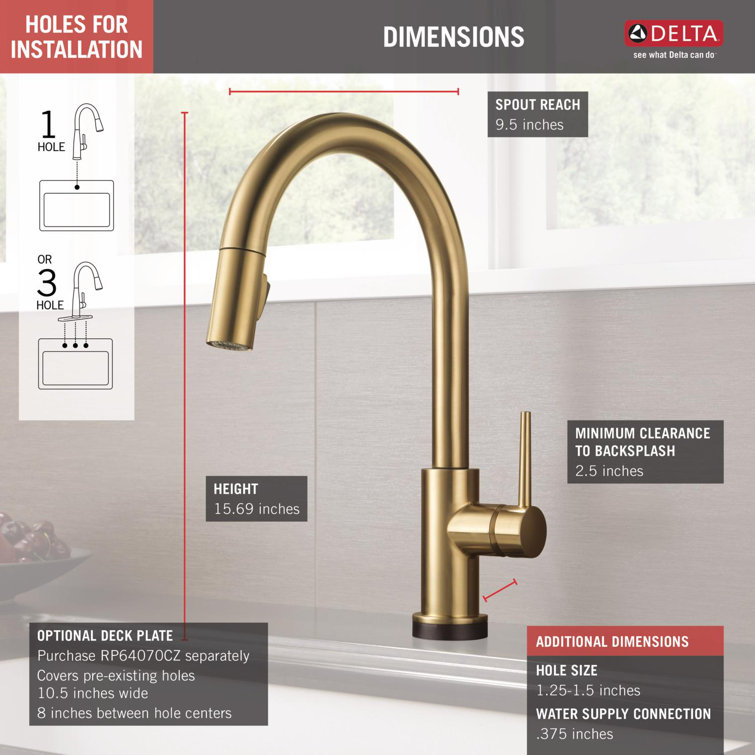 Modern Elegance Touch-Control Bronze Kitchen Sink Faucet with Pull-out Spray