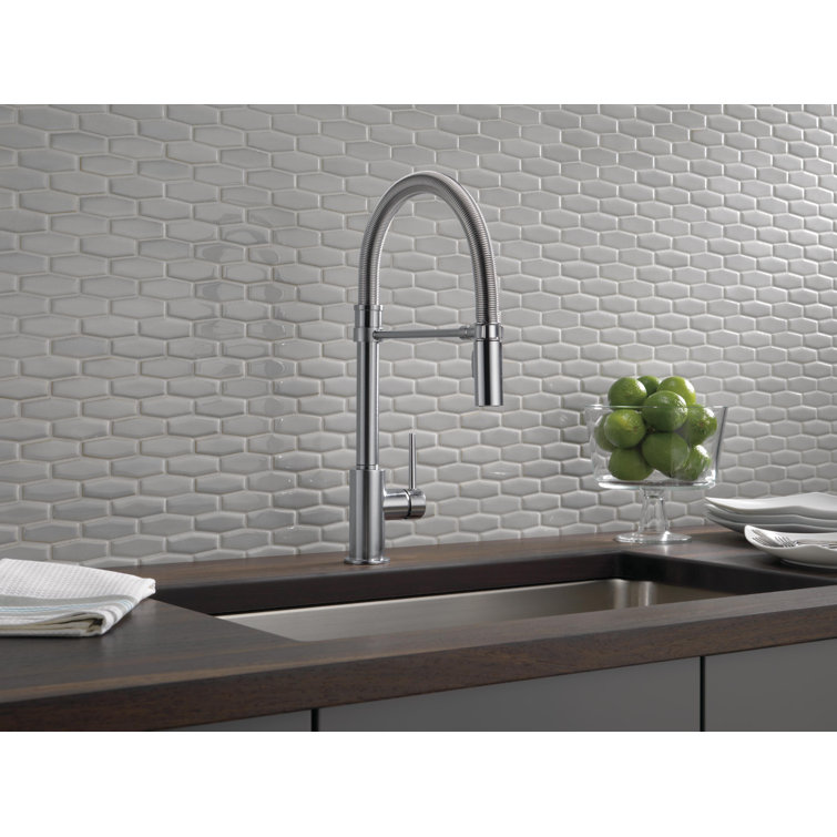 Arctic Stainless Steel Pull-Down Kitchen Faucet with Spray