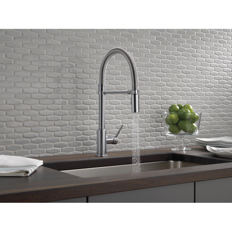 Arctic Stainless Steel Pull-Down Kitchen Faucet with Spray