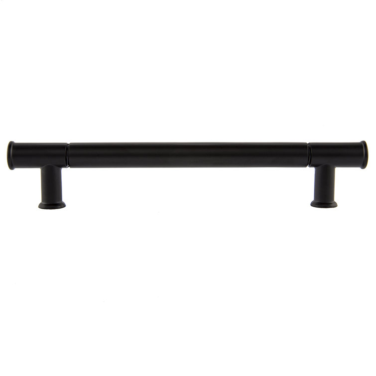 Fremont Matte Black Cylindrical Bar Pull with Mounting Hardware