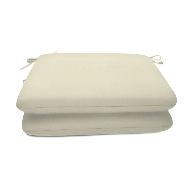 Canvas Off-White Sunbrella Outdoor Chair Cushions Set