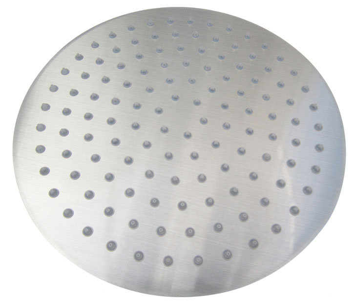 Ultra Thin Round Stainless Steel Rain Shower Head, 12-inch