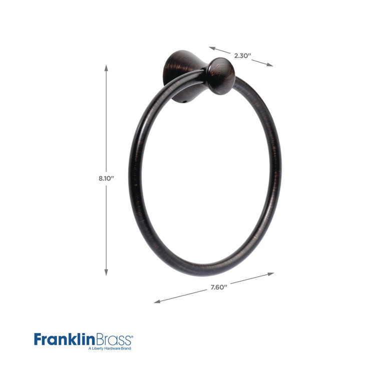 Venetian Bronze Wall Mounted Towel Ring