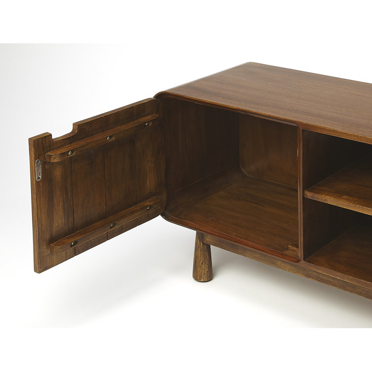 Drayton Mid-Century Modern Brown Wood 49.5" TV Stand