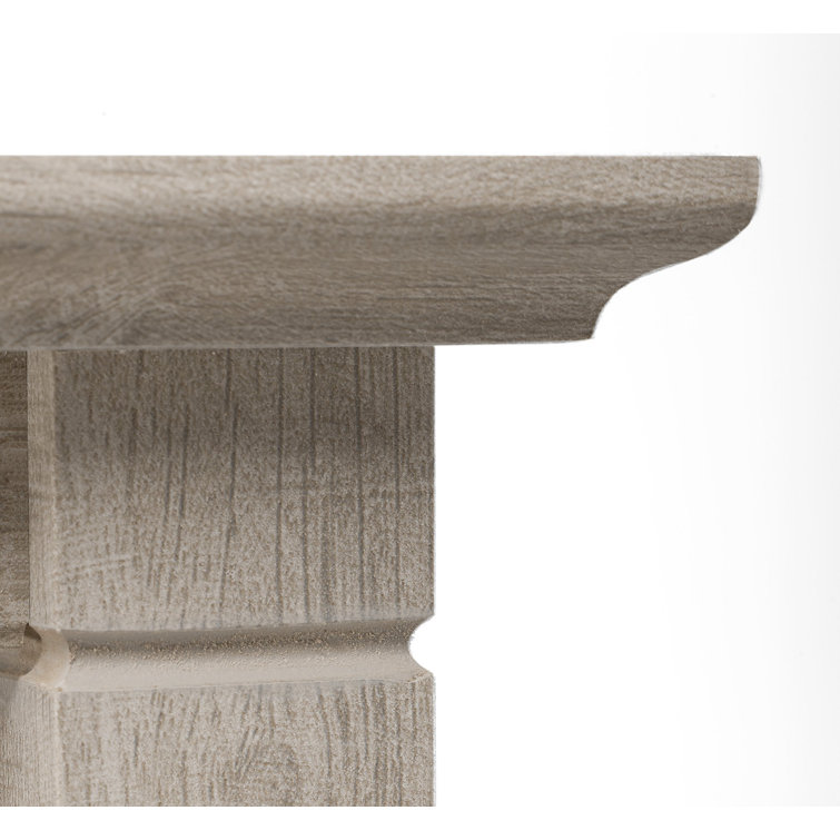 Washed Gray Particle Board L-Shaped Corner Desk
