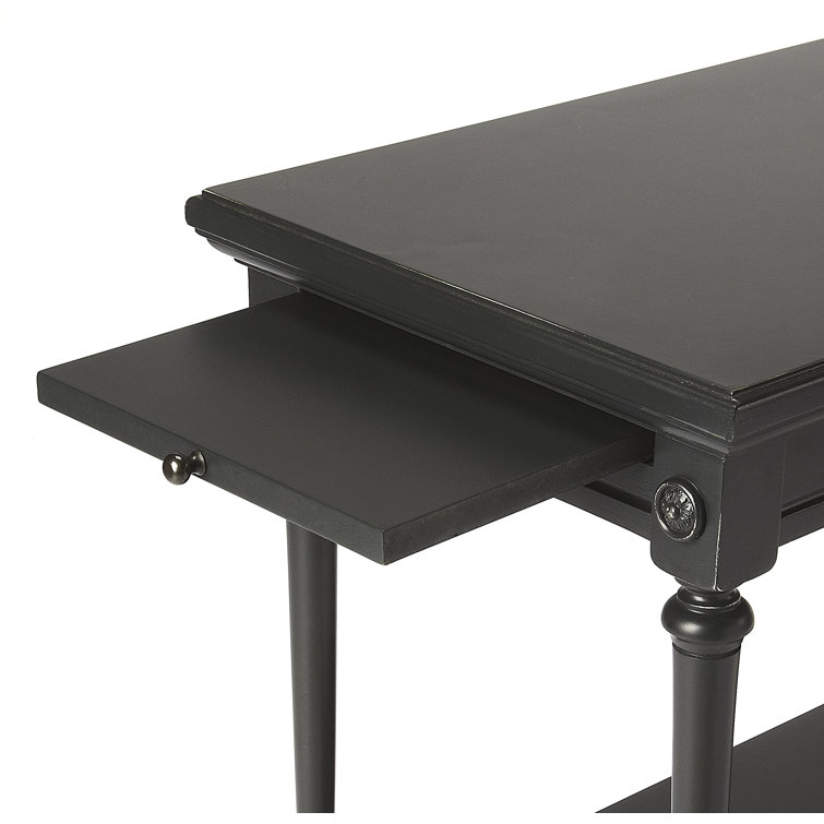 Easterbrook Transitional Wood End Table with Pull-Out Tray