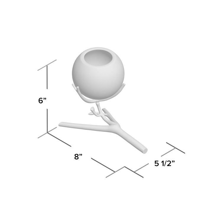 Contemporary Nickel-Twist Glass Bud Vase, 8"L x 5.5"W