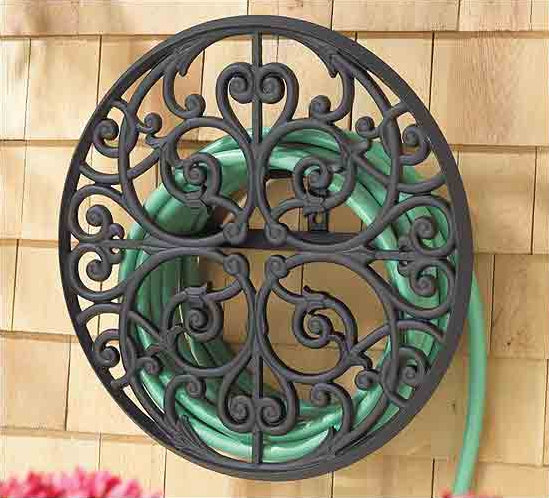 French Bronze Decorative Aluminum Garden Hose Holder