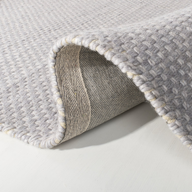 Amalie Pewter 9' x 12' Hand Woven Wool Area Rug