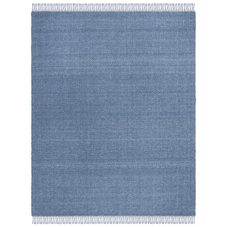 Amalie 8' x 10' Blue Wool and Cotton Flat Woven Rug