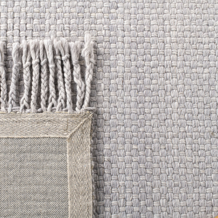Amalie Pewter 9' x 12' Hand Woven Wool Area Rug