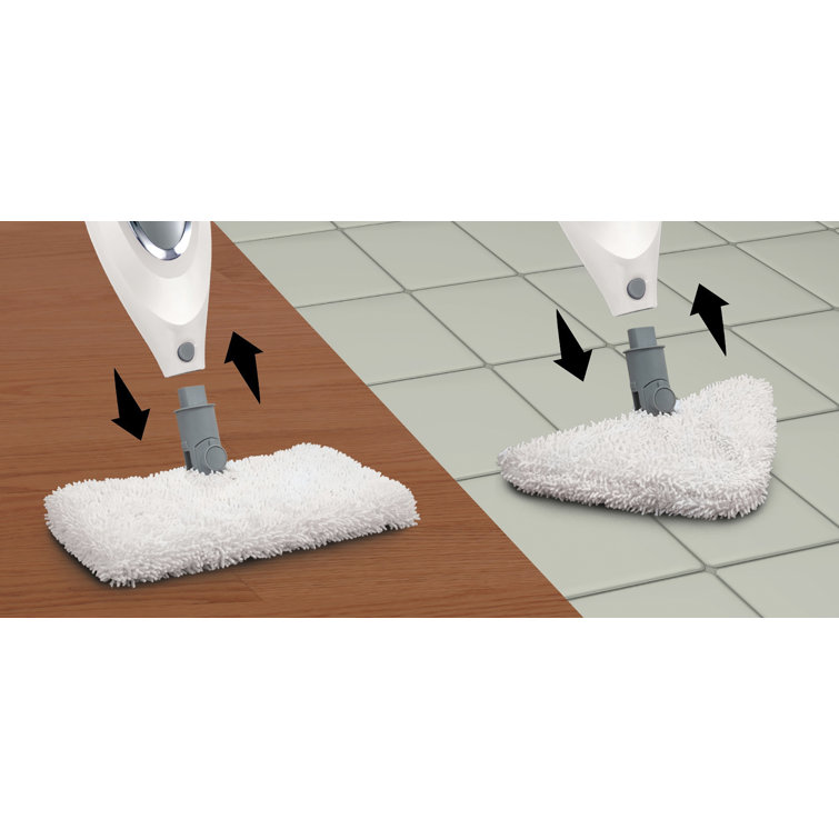 White Stick Steam Cleaner with Variable Steam Settings