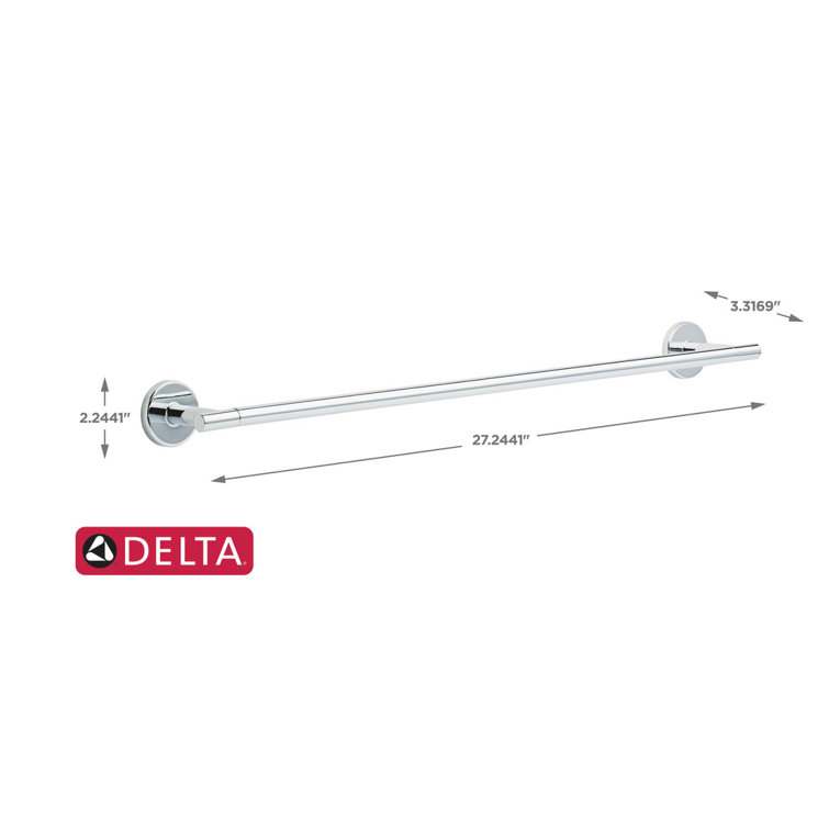 Trinsic 24" Chrome Wall Mount Towel Bar