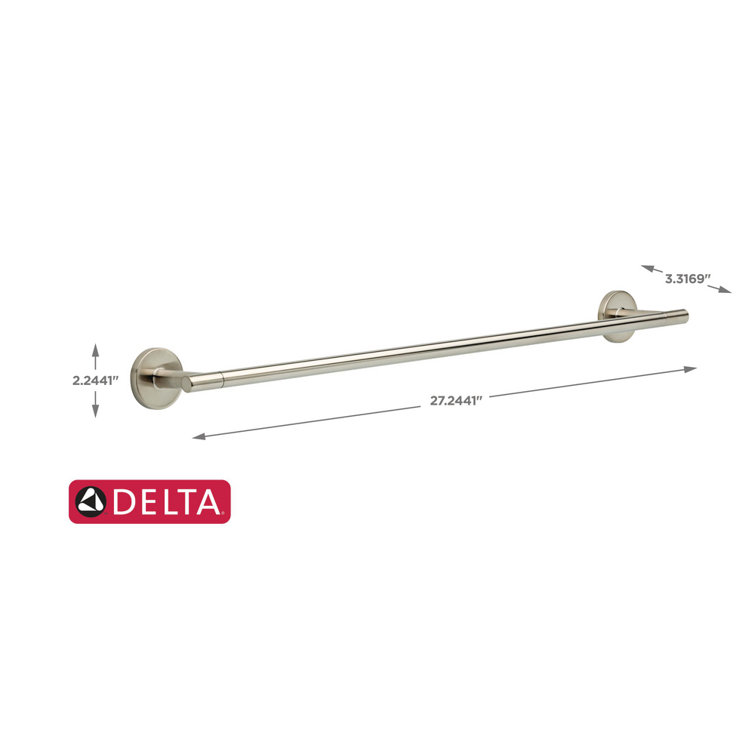 Stainless Steel 24'' Wall Mounted Modern Towel Bar