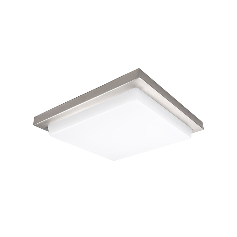 Metro Square 18" Brushed Nickel LED Energy Star Flush Mount