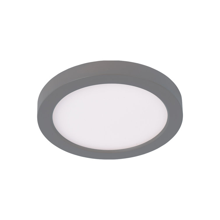 Nickel Round LED Flush Mount with Glass Diffuser