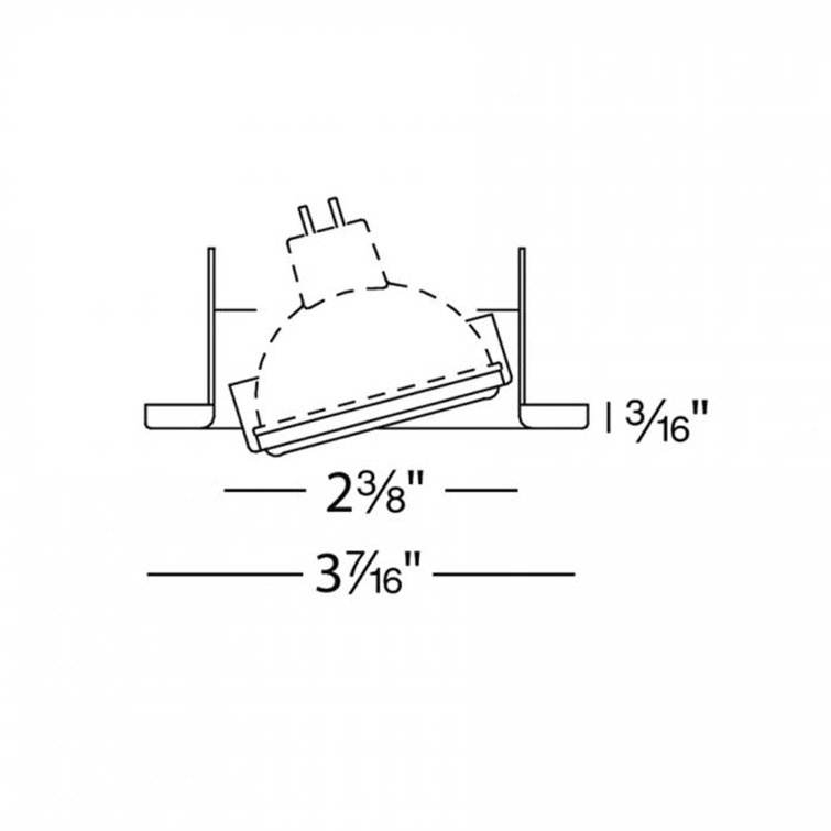 White Aluminum Adjustable Recessed Gimbal Trim