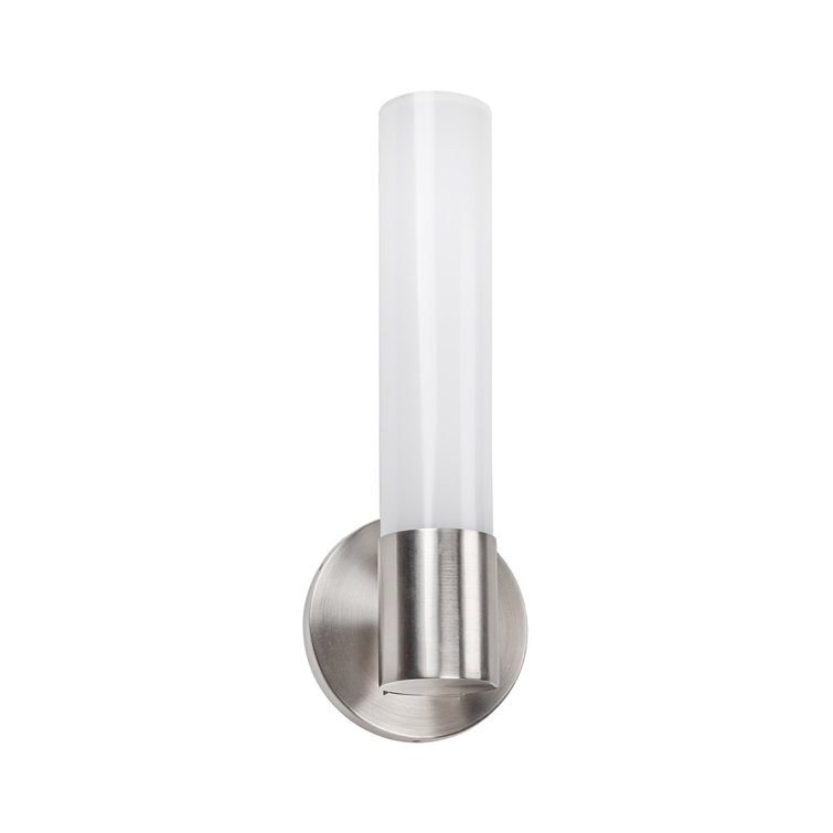 Turbo Chrome Cylinder LED Vanity Wall Sconce, Energy Star Certified