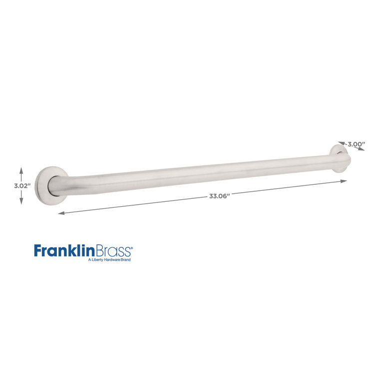 Stainless Steel 36" ADA Compliant Wall Mount Grab Bar